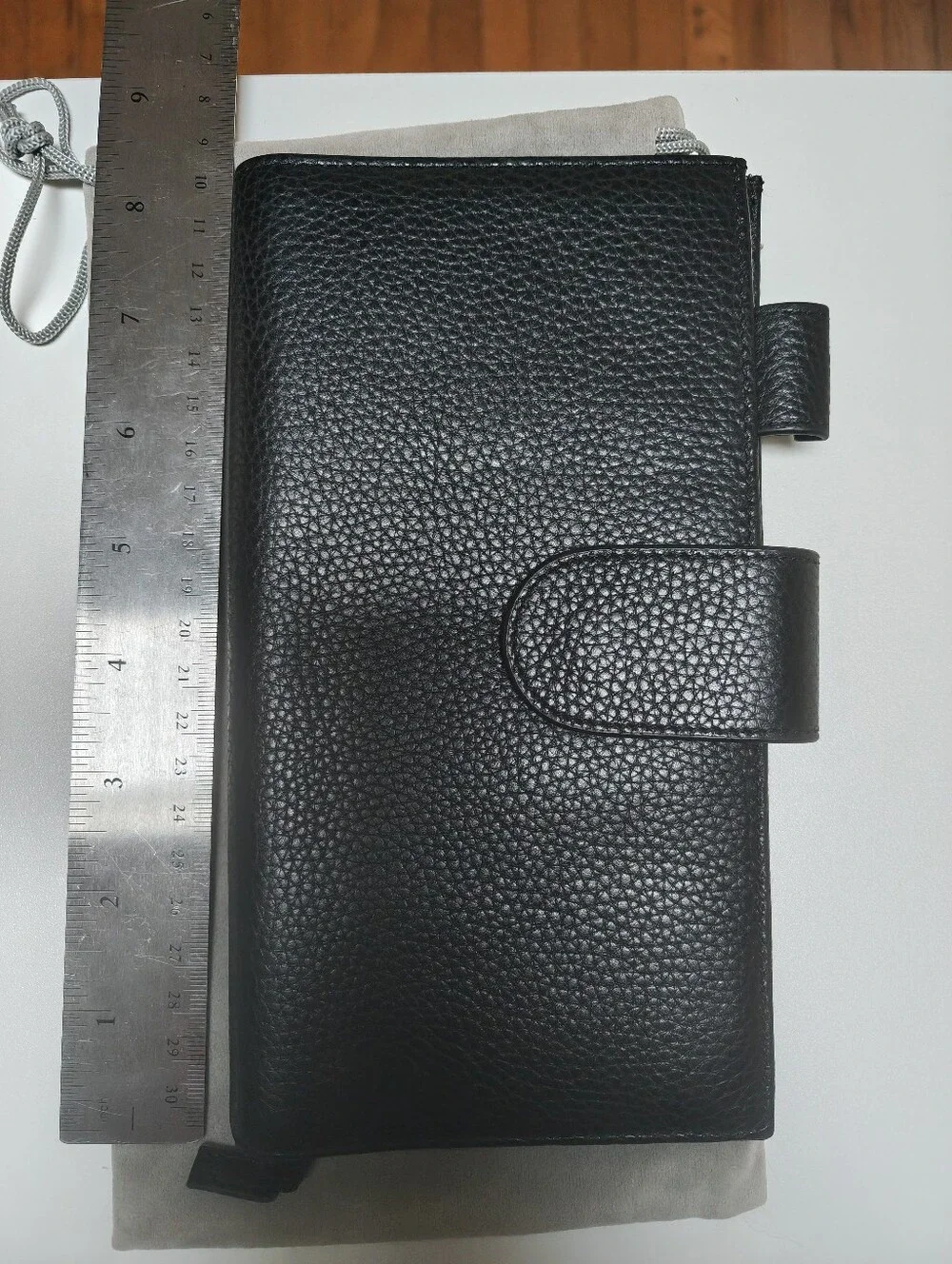 Moterm Black Pebbled Leather Hobonichi Cover